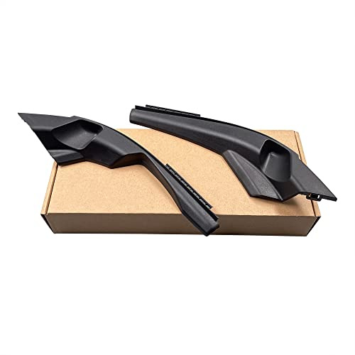 HUYILUN0104 1 Pair Left And Right Hood Hinge Cover Cowl Side Windscreen cover Hood panel Compatible with Honda Fit 2009-2013