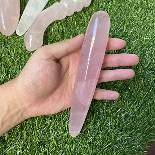 Varitas Yoni De Cuarzo Rosa Natural De Buena Calidad, 1 Unidad, Artesanías De Piedras Preciosas, Varita De Placer, Masaje De Manos Corporales, Adorno De Piedra Mágica De Madera, Regalos,1 PC