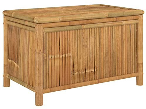 Gartentruhe Bambus, Stauraumbox für Garten und Innenbereich