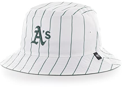 47 MLB Oakland Athletics A's Bucket Fischerhut Anglerhut Pinstriped Sommerhut