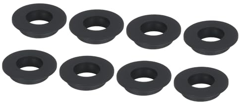 QUARKZMAN 8pz Passacavo in Gomma a Forma di T, Diametro 30mm Diametro Interno 20mm Protezione Sigillante per Fori Flessibili per Cavi Tubi, Nero