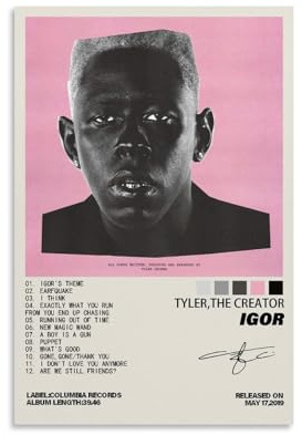 Kratoz Igor Music Album Cover - Wall Art Poster, Bed & Living Room Decor - Modern Aesthetic, Unframe-style-1 (12 x 18in / 30 x 45cm)