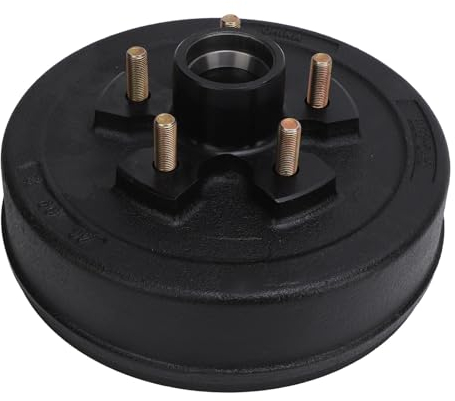 Fydun 10-Zoll-Anhängerbremsnabentrommel, Langlebige Hochleistungsbaugruppe für 3500-lbs-Achsen, Ideal für Verschiedene Anhänger (Einzelne Bremstrommel)