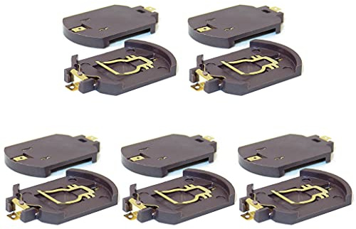 SANRLO 10 Stück/Packung 3 V Batteriehalter für CR2016 Knopfzellen-Batterie-Basishalter Aufbewahrungsbox