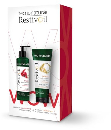 RestivOil Tecnonaturae Bipacco Illuminante | Shampoo 250 ml + Balsamo Nutriente 200 ml