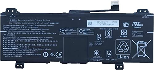 GH02XL HSTNN-DB9M L75253-271 L75783-005 GHO2XL Laptop Battery Compatible for HP Chromebook 11A G8 11 G8 14 G6 Chromebook X360 11 G3 14AT-NA000 NA0010DS NA0010CA Series (7.7V 47.3Wh)