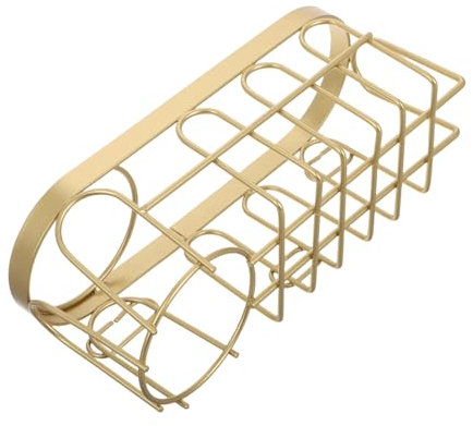 Levemolo Kitchen Sink Sponge Holder 2-in-1 Golden Stainless Steel Sink Sponge Shelf Wall Hanging Brush Rack for Kitchen and Bathroom
