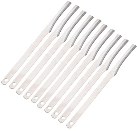 Set di 10 Raschietti Pedicure in Acciaio Inox Argento | Multi-funzionale e Portatile, per Piede e Mano, Formato Compatto 10 Pezzi