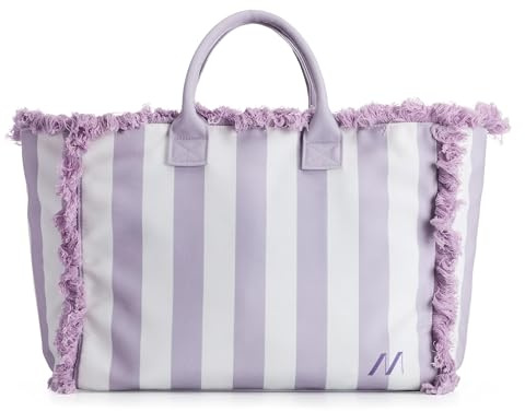 Muitomas Bolso de Playa para Mujer Grande, veraniego, con asas reforzadas y bolsillo interior, 46 x 33 x 15 cm