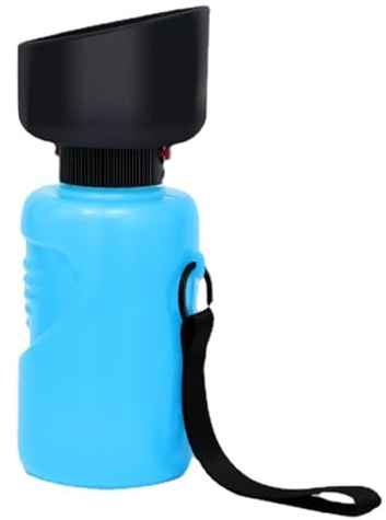 Bottiglia d'Acqua per Cani Portatile 500ML, Dancepandas, Borraccia Cane, Ripiegabile, Blu