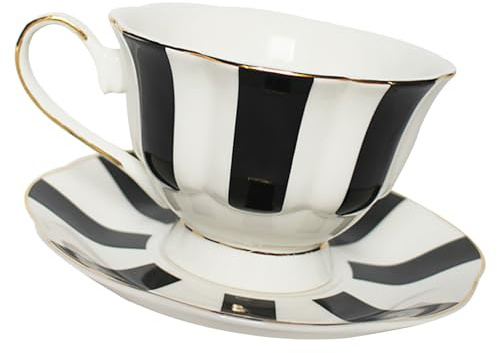 GALPADA Kaffeetassenset Mit Unterteller Keramiktasse Im Europäischen Stil Kaffeetasse Für Kaffee Latte Cappuccino Tee Für Küche Haushalt Büro Restaurant