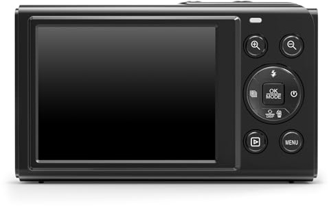 Appareil photo numérique double écran 5K Capteurs 80MP Zoom 18X WiFi Compact Corps intégré Clignotant pour appareil photo numérique de voyage