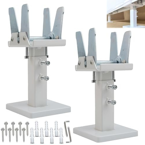 2 Stück Heizkörper Halterung 14-21cm Verstellbare | Bodenmontage Radiator Standfuß Stahl Heizkörperhalterungen für Säulenheizkörper Flachheizkörper, Stabil und Langlebig