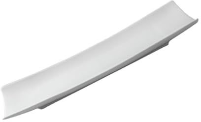 NUOBESTY Plato De Pescado De Cerámica 28 Cm, Porta Pescado Resistente, Diseño Pulido, Ligero y Portátil, Para Restaurante y Servicio De Sushi, Bandeja Para Servir Elegante