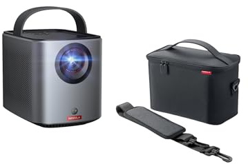 Nebula Mars 3 Air 1080p Portable Projector with Official Carry Case, 400 ANSI Lumens Mini Projector with Google TV, Wi‑Fi, Dolby Audio, Built‑in Battery 2.5 H Playtime – Bundle Set for Easy Storage &