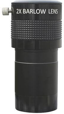 Barlow Lens, Lente Barlow 2X ED de 2 Pulgadas con Adaptador de 2 Pulgadas a 1,25 Pulgadas, Cuerpo de Aluminio, Lente de Vidrio óptico FMC for telescopio astronómico
