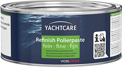 Yachtcare Refinish Schleif- und Polierpaste - fein - 500g - geeignet für alle Gelcoat- und Lackoberflächen - ideal für Boot, Wohnmobil, Caravan und Auto