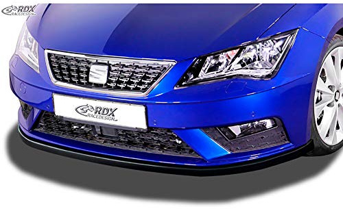 RDX Racedesign Frontspoileransatz kompatibel mit Seat Leon 5F SC/5-türer/ST Facelift 2017-2020 exkl. FR/Cupra (ABS Schwarz glänzend)