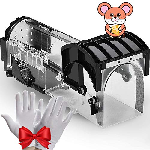 Mouse Trap, Humane Traps for Indoors, Rodent Control Trap High Sensitive No Kill, Mousetrap Friendly Kids & Pet, Professional Mice Catcher Reusable Easy to Use