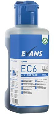 Evans Ec6 Neutral All-Purpose Commercial Concentrated Interior Hard Surface Cleaner 1Ltr
