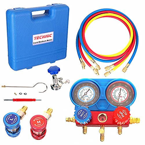 Réfrigérant automatique R-134A de kit de jauge de collecteur de climatisation