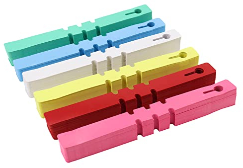 ValueHall Etiquetas de Plástico para Árbol 600 Piezas Etiquetas de Plantas 6 Colores Marcadores de Jardín Envoltura Alrededor de Etiquetas Colgantes de Semillas para Plantas Jardin V7G01