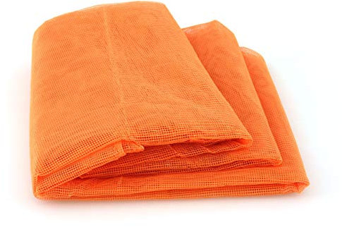 BIANCHERIAWEB Tenda Zanzariera 145x250cm Per Porte E Finestre Tendone Anti Mosche e Insetti Tinta Unita Arancio
