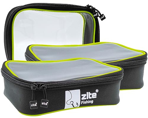 Zite Fishing Window Bag Angeltaschen Set / 3STK Kunstköder Big Bait | Angelköder & Angelzubehör Taschen Wasserdicht 23x16x6cm / Ködertaschen Raubfisch Angeln