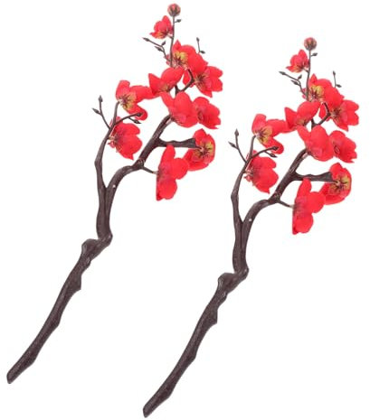POPETPOP 2pièces Branche De Prunier Artificielle Fleurs Décorative pour Vase Ou Table Réutilisable