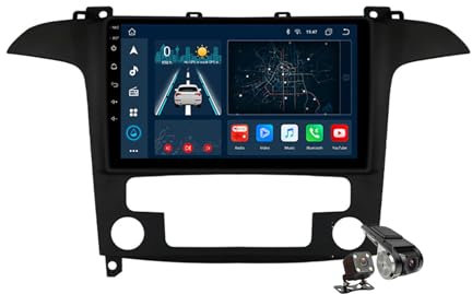 B,M6 Pro Plus 2,Android 14.0 Autoradio 2 Din Stereo con 4G 5G WiFi DSP SWC Carplay per S-Max 2006-2015 GPS Navi 9 Pollici Tablet Lettore MP5 Multimediale FM BT Receiver