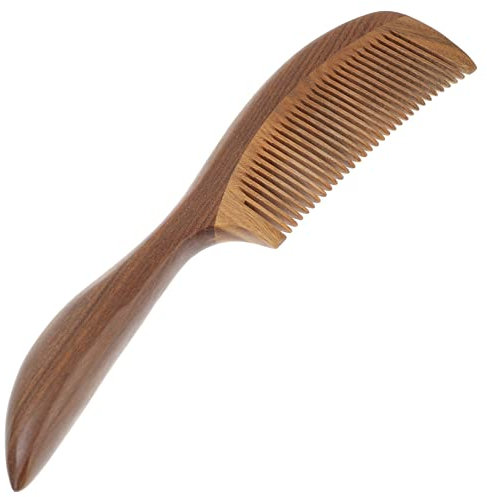Gogogmee Anti-statischer Holzhaarkamm Mit Feinen Zähnen Tragbar Für Haartypen Optimal Für Für Sanfte Kopfhautmassage Und Tägliche Anwendung