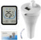 Thermometre Piscine,Thermomètre de piscine avec grand écran LCD, étanche IP67, thermomètre flottant pour piscine, jacuzzi, spa, baignoire, bassin à poissons