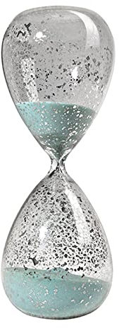 CTRSM Décor de sablier, Minuteur créatif, Sabliers colorés, sabliers en Verre, Horloge de Vintage, for Salle de Classe, Jeux, décoration de Bureau à Domicile(Blue,60 Minutes)