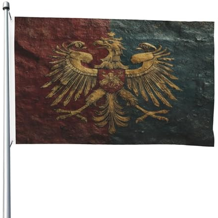 Stemma della Germania, bandiera double-face, 1,2 x 1,8 m, resistente, per esterni e giardino, perfetta per camera da letto e giardino