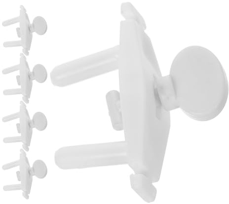 HAPINARY Copri Prese di Sicurezza per Ragazzo Ragazza 5 Set in Plastica Riutilizzabile Protezione Anti-scossa per Casa e Scuola Design Discreto Bianco