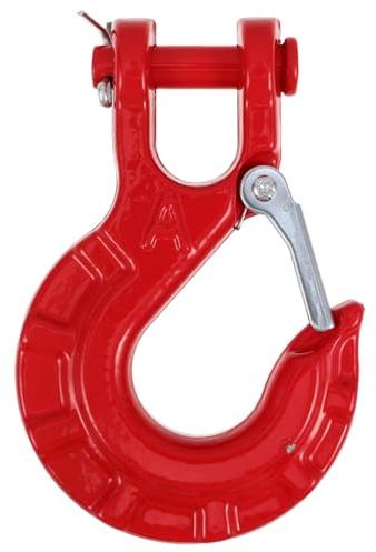 GETAJGHSD Grillete de Alta Resistencia y Gancho de Cabrestante para Remolques de Camión Rojo de Acero Aleado Fácil Instalación para Accesorios de Cabrestante