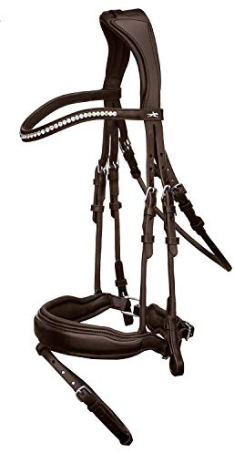 Schockemöhle ANATOM. DRESSUR-TRENSE Premium  MALIBU  Größe Warmblut, Farbe Espresso