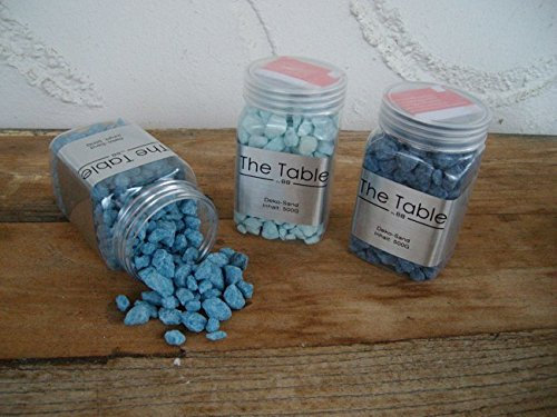 Dekosteine Zierkies Ziersand Tischdeko Blau ca. 0,5-2 cm 3 x 500 Gr