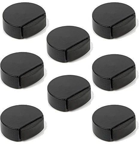 8 Un. TOPE Puerta madera lacada negro 45x42x16MM con Adhesivo para suelo