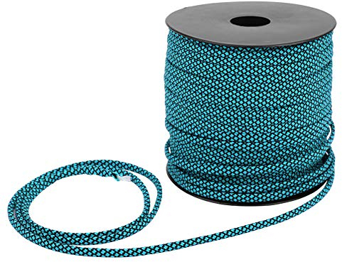 MAGT Core Paracord, 50M 4MM Dickes 7 Core Paracord Rescue Bindezelt Lanyard Campingseil für das Weben von Armbändern im Freien(Bule)