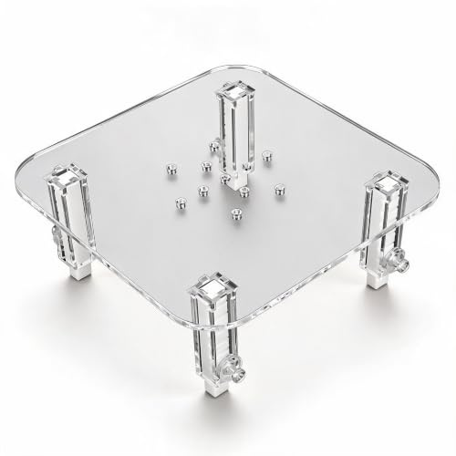 Cryfokt Protein Skimmer Bracket, Adjustable Height Acrylic Skimmer Stand for Aquarium Fish Tank (Small Skimmer Stand)