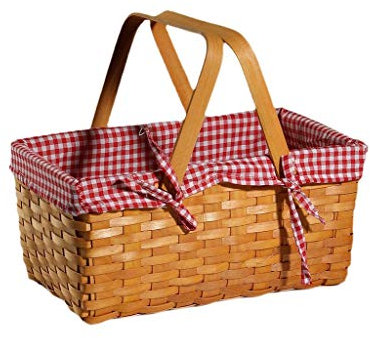 Picknickkorb mit großer Kapazität im Freien Gewebt Outdoor Picknickkorb Tragbare Einkaufskorb Obstkorb Aufbewahrungskorb für Picknicks für Picknicks Partys und BBQs Picknickkörbe Set Geschenk für Jung