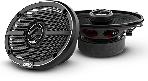 DS18 ZXI-464 Elite 4x6 2-Way Coaxial Car Audio Speakers with Kevlar Cone 120 Watts 4-Ohm (2 Speakers)