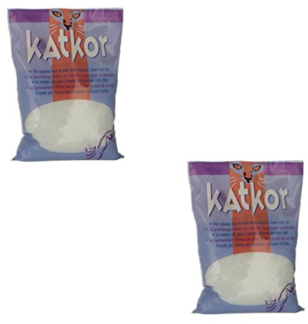 Katkor litière de Perles | Pack Double | 2 x 200 g | Litière pour Chat pour prélèvement d'urine | pour Analyser l'urine de Votre Chat | avec Pipette et Tube de récupération