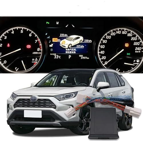 Forten Kingdom TPMS Reifen Digital LCD Display Auto Security Alarm Reifendruckkontrollsystem Fit für Toyota RAV4 2019 2020 2021 2022