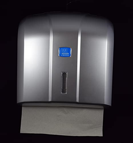 Papierhandtuchspender, Handtuchspender für 300 Blatt, metallic