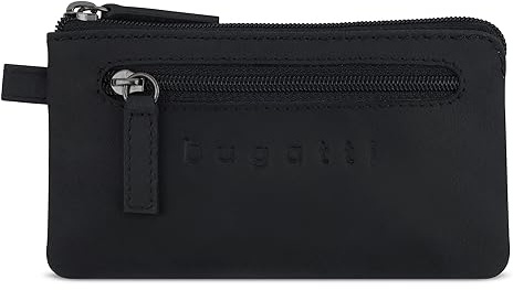 bugatti Luca Schlüsseletui aus Leder mit 2 Schlüsselringen – Schlüsselmäppchen in edler Geschenkbox