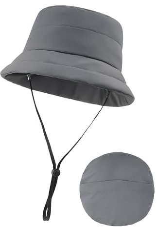 Zylioo XS/S/M/L/XL/XXL Winddicht Fischerhut,Winter Anglerhut Größe 54-64cm,Warmer Wintermütze Faltbar Bucket Hats