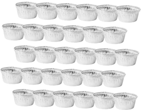 HAKIDZEL 30piezas Moldes Para Hornear Tartas y Postres Resistentes Al Calor Para Tartaletas y Mousse Contenedor De Tarta Reutilizable