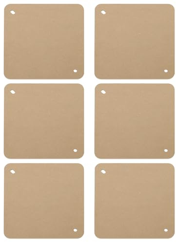 PATIKIL 9 Système De Disques Carrés pour Tour De Potier, 6 Pièces Disques De Tournage en Argile Épais De 1/3, Outils De Céramique avec Troux D'Épingles De 10 pour Tours De Potier